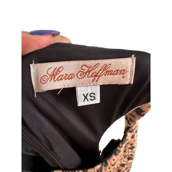 MARA HOFFMAN Animal Print A Line Skater Dress Size XS - Picture 7 of 7